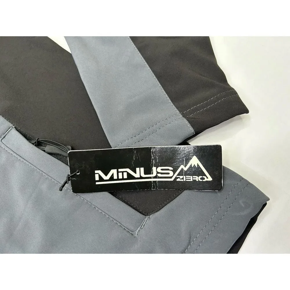 Minus Zero Jacket Men’s XL Softshell Gray + Black Pockets NWT Gorpcore Outdoor